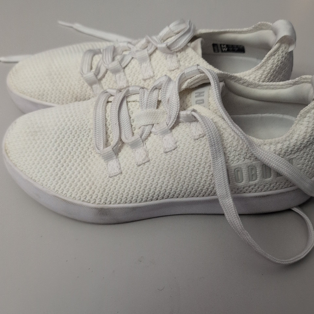 NOBULL Rec White Athletic Sneakers Men 7/ Woman 8.5 - Picture 7 of 13